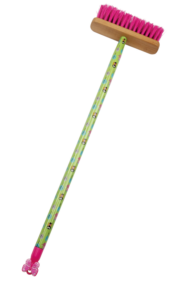 Kids long PE wooden handle broom