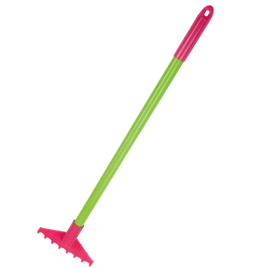 children long handle plastic garden rake