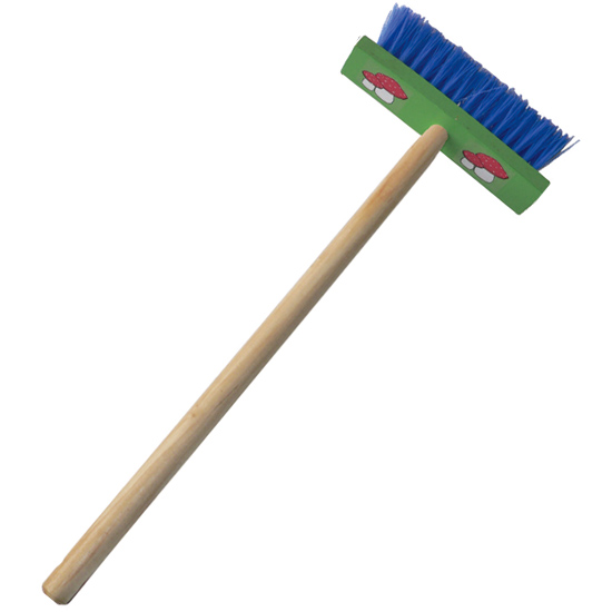 wooden long handle older children broom