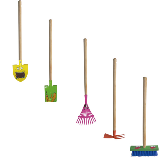 5pcs painted kids garden tool set