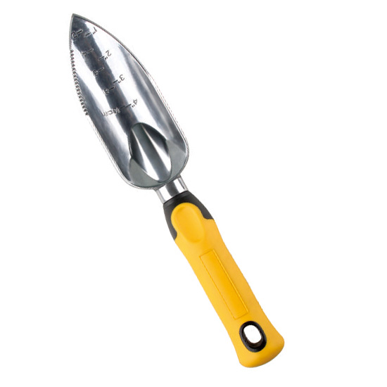 stainless steel hand trowel with teeth