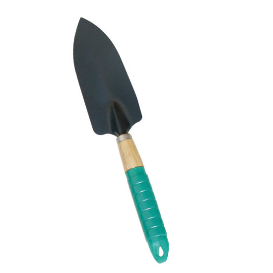 wooden hand small gardening trowel