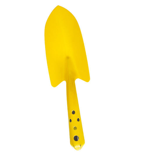 yellow hand trowel for garden