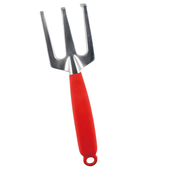 red hand small garden rake