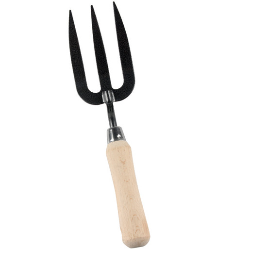 wooden handle gardening plant fork